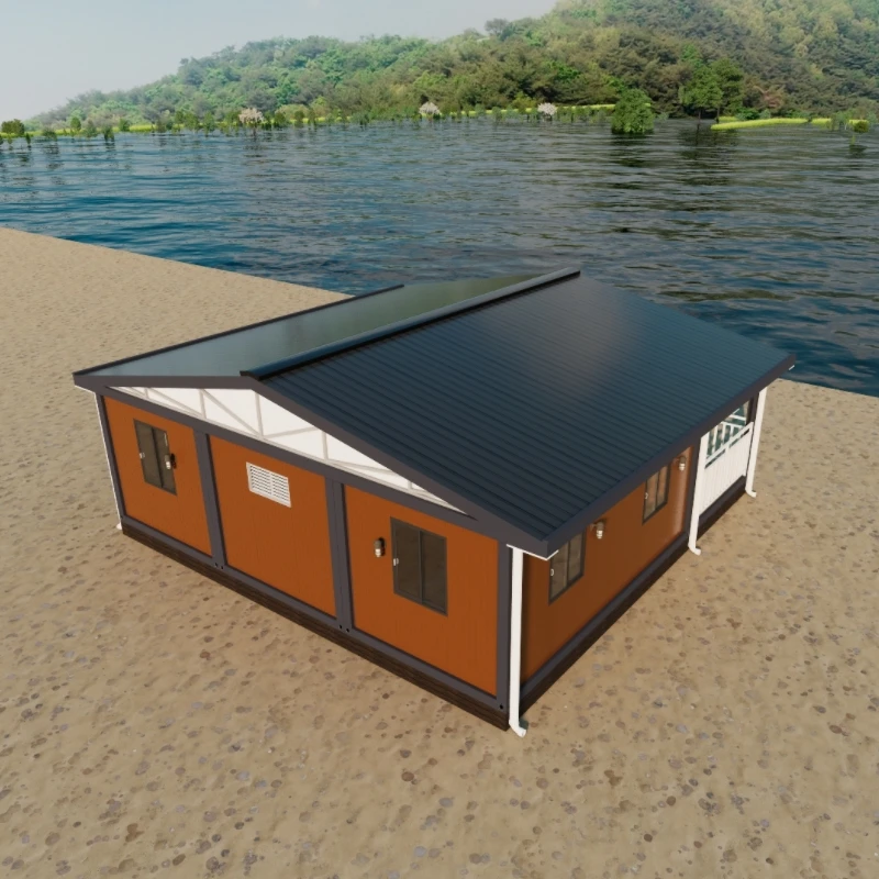 Casa prefabbricata per contenitori prefabbricata da 40 piedi, facile da montare, con disegno per la Nigeria, Sud Africa