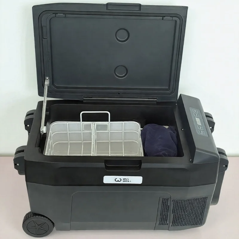 12V 30L (40qt) Portable Freezer Fast Cooling Plastic Car Refrigerator Digital Control (-4 ° F~ 68 ° F) 12/24v DC 110-240v AC