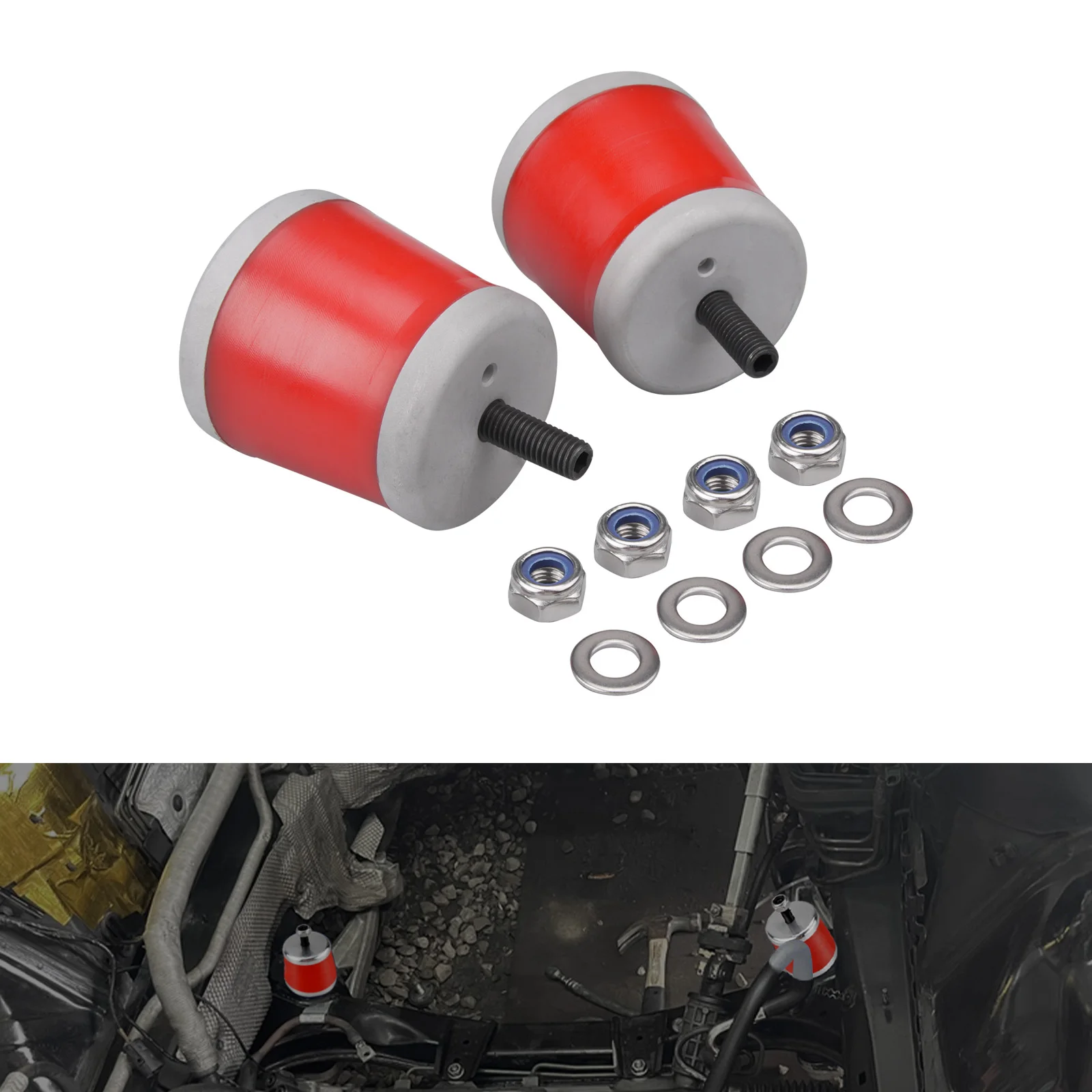 

80A Polyurethane Drift Racing Motor Mount Bushings for BMW E46 E36 325 328,Z3,Z4 E85/E86,M3 E90 E92 E93, Replace for 22111095444