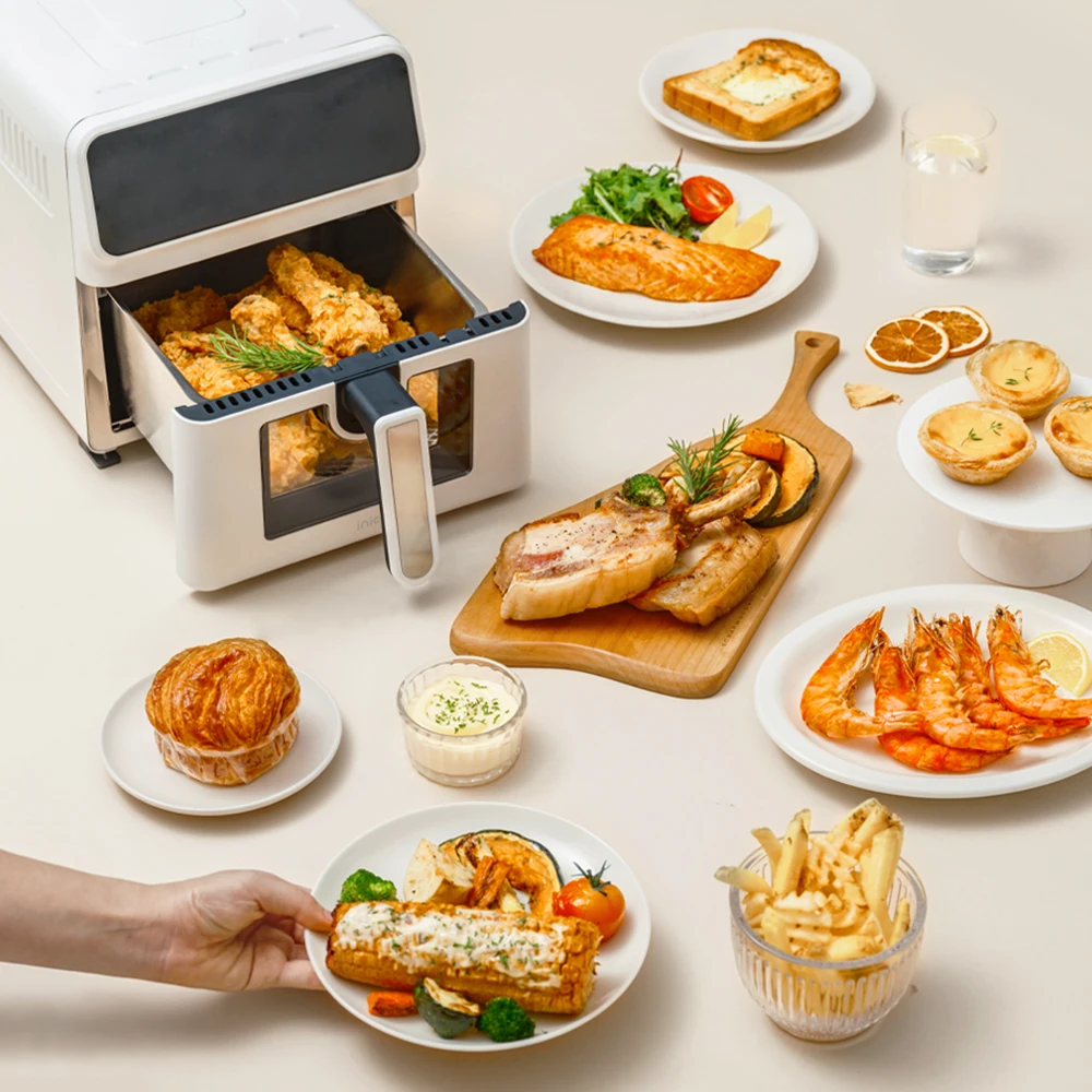 مقلاة هوائية من الفولاذ المقاوم للصدأ بالكامل من الجيل الرابع من إنيك iSA6L #4