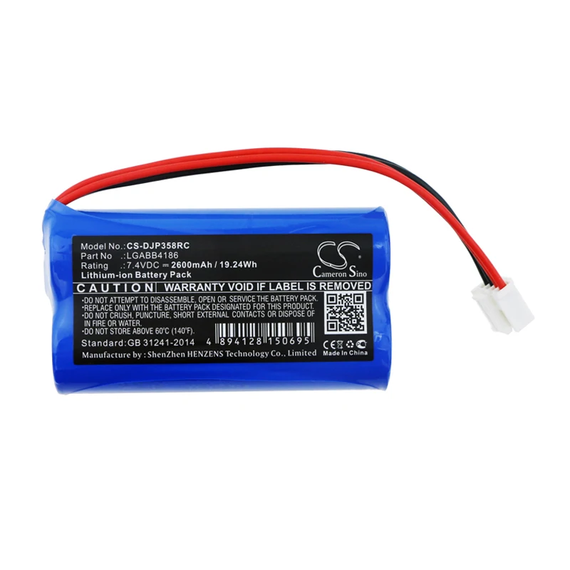 

Li-ion Remote Controller Battery for DJI,7.4v,2600mAh,Phantom 3 Standard,Phantom 3 4K,GL358WB,LGABB4186,RC03012