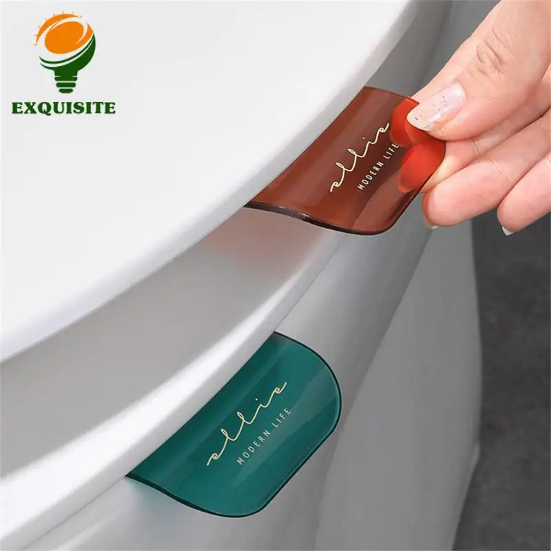 Portable Toilet Seat Lifter Seat Ring Flapper Toilet Lifting Device Avoid Touching Closestool Lid Handle Transparent Portable