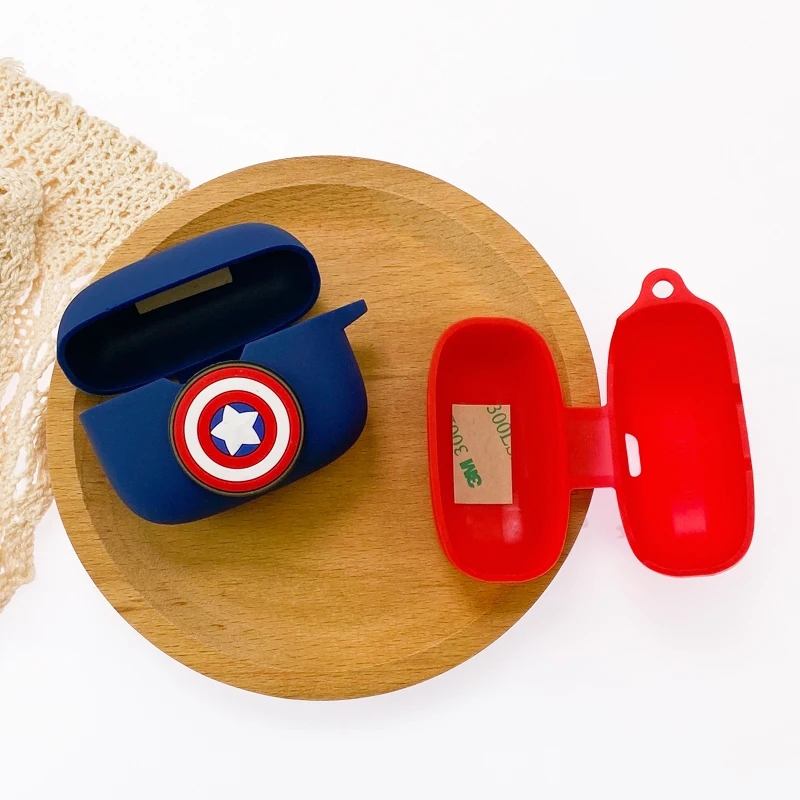 카툰 마블 이어폰 케이스, JBL T230NC/T130NC TWS 실리콘 무선 블루투스 이어버드, 후크 포함 보호 충전 커버