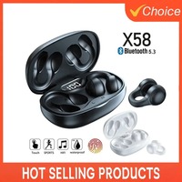 VIKEFON X58 Wireless Earphones HIFI Sport Bluetooth Headset ENC Noise Reduction Earbuds Headphones Stereo Earphone With Mic