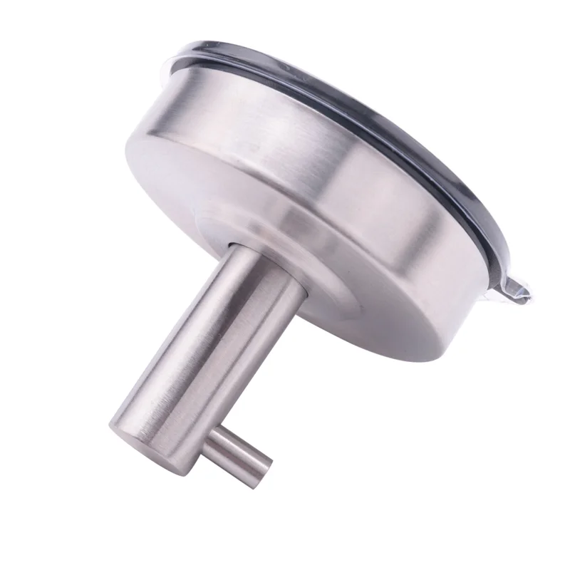 

ABWP-6X Waterproof Strong Vacuum Suction Cup Hanger Stainless Steel Wall Hook Bathroom Silver