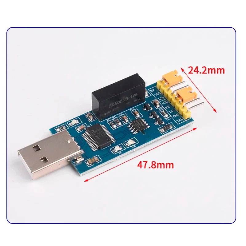 Mini FT232 Isolation Serial Port Module USB to TTL USB to Serial Port Magnetic Isolation FT232RL Photoelectric Isolation - view 2