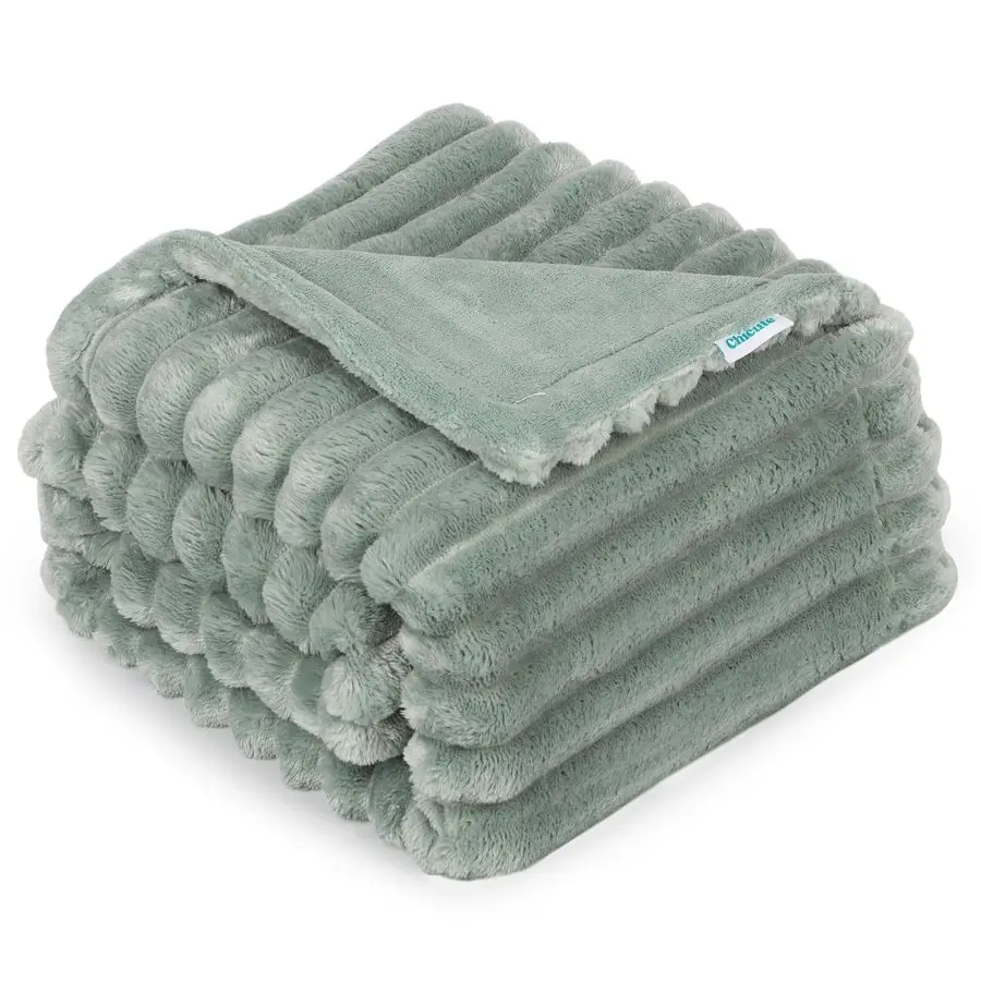 Dog Blanket, Soft Fleece Blanket for Couch Protector, Reversible Pet Blankets Furniture Protector Cover for Small Medium Large D