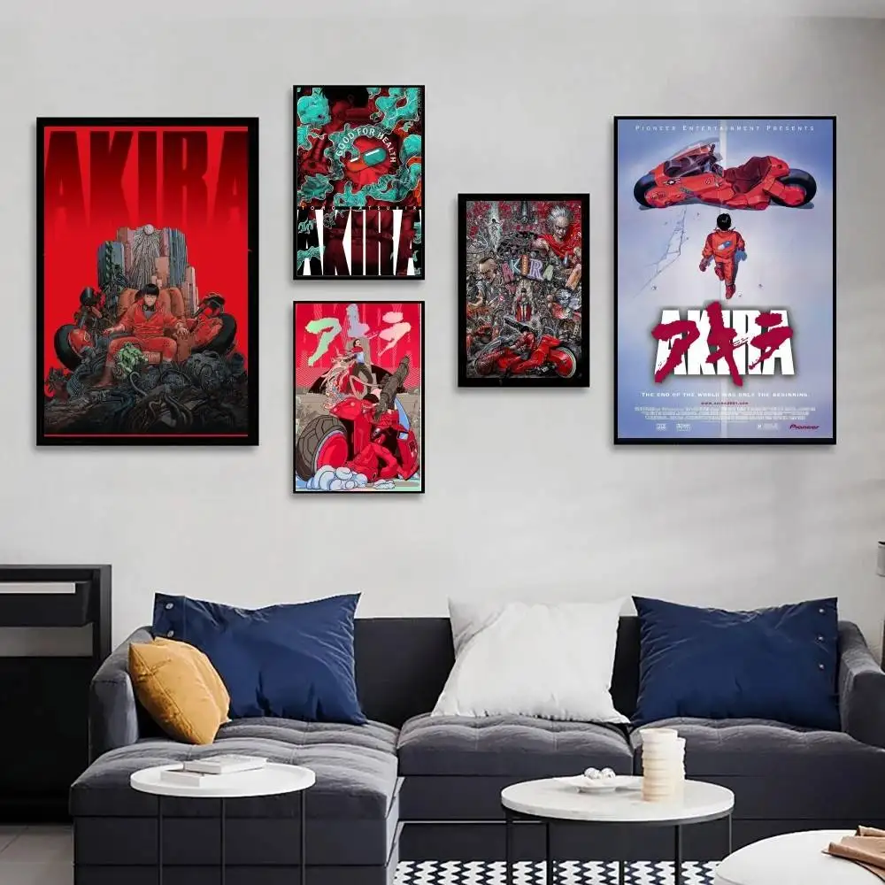 Akira Poster Art Sticky Wall Waterproof Home Living Room Bedroom Bar Aesthetic Decoration
