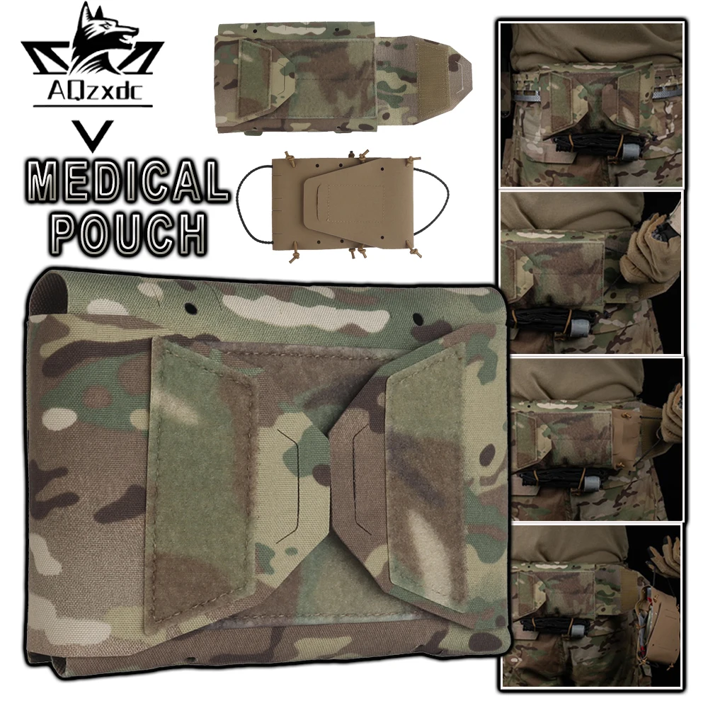 

Тактическая медицинская сумка для страйкбола, легкая аптечка для выживания, многофункциональная сумка MOLLE с разделенным дизайном для охоты, кемпинга