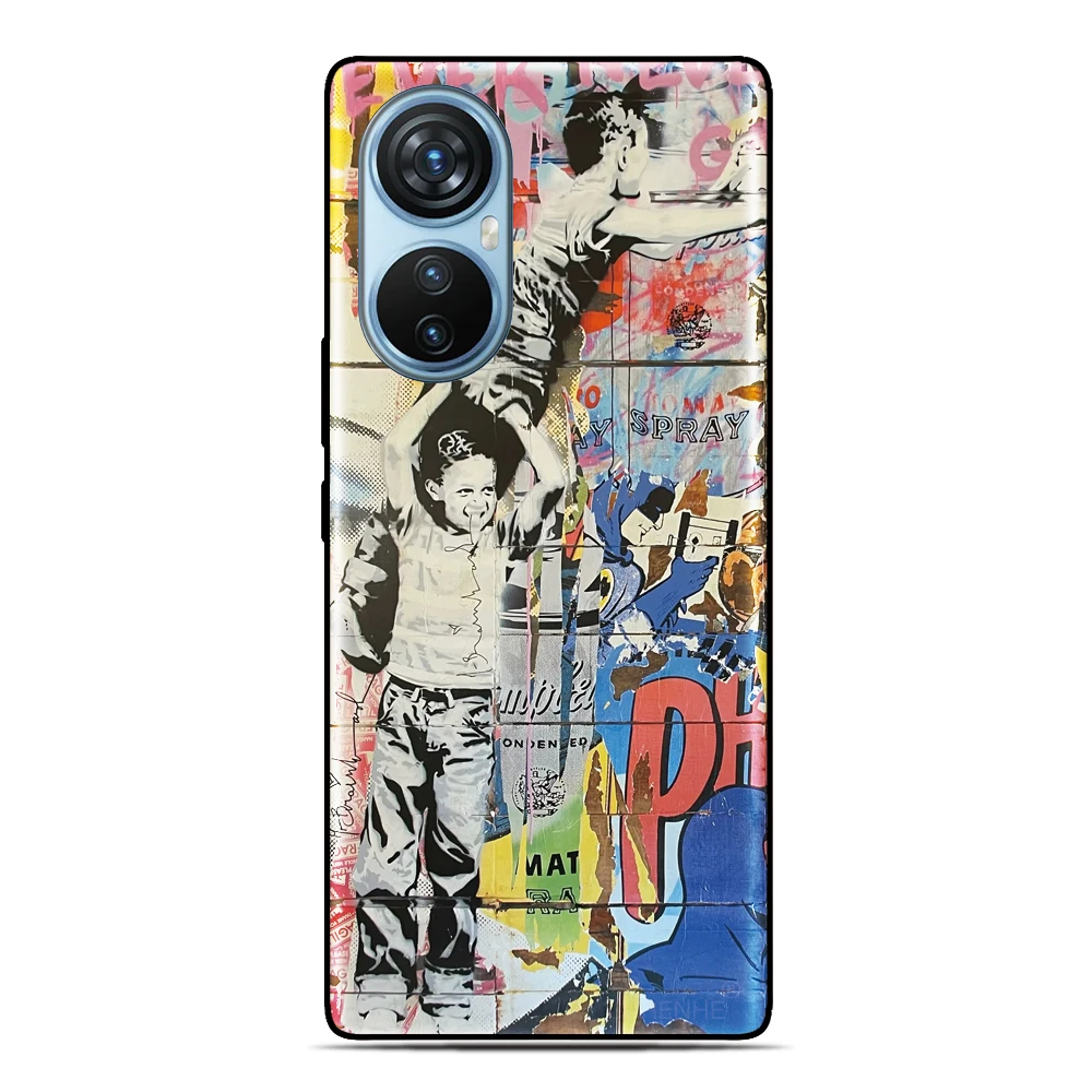 Graffiti-Kunst-Abdeckung für Realme C85 15 Pro 5G C75 C51 C53 C63 C65 C67 C31 C30 C35 C55 C33 4G C21 C12 Reno 8T 10 8 7 Handyhülle