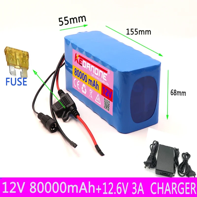 

Special offer 12V 3s8p rechargeable battery pack 800W 80000mah, suitable for miner's lamp or other electronic equipment,