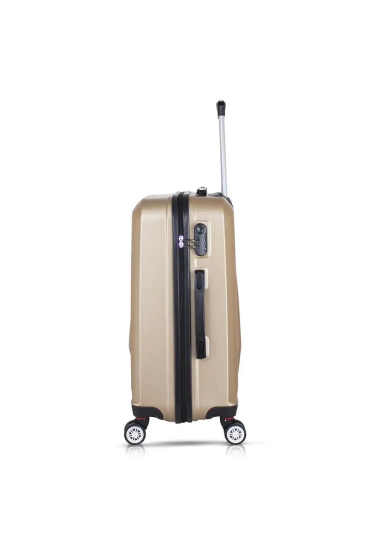 Cabina dorada de 3 asientos, bolsa de maquillaje irrompible, bolsa de viaje, bolsa de viaje, entrega rápida y segura