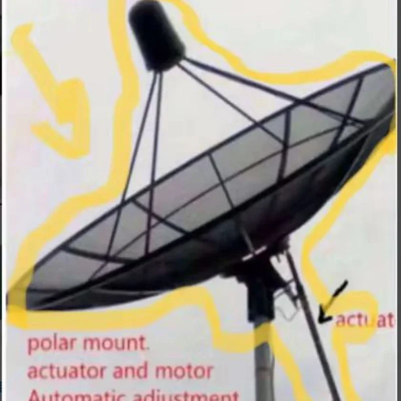 

3.7m motorized mesh antenna with actuator motor