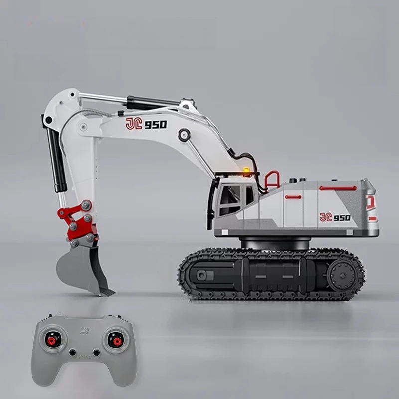 RC Excavator 1/50 Engineering ラジコン 1:50 RC 950 Lead Screw Excavator 28-Channel All Alloy Simulation