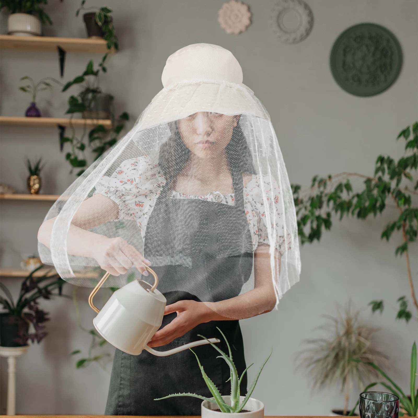 

Mosquito Bee Hat Mesh for Fishing Gardening Travel Sun Protection Lightweight Mosquito Hat With Mesh Portable Gifts