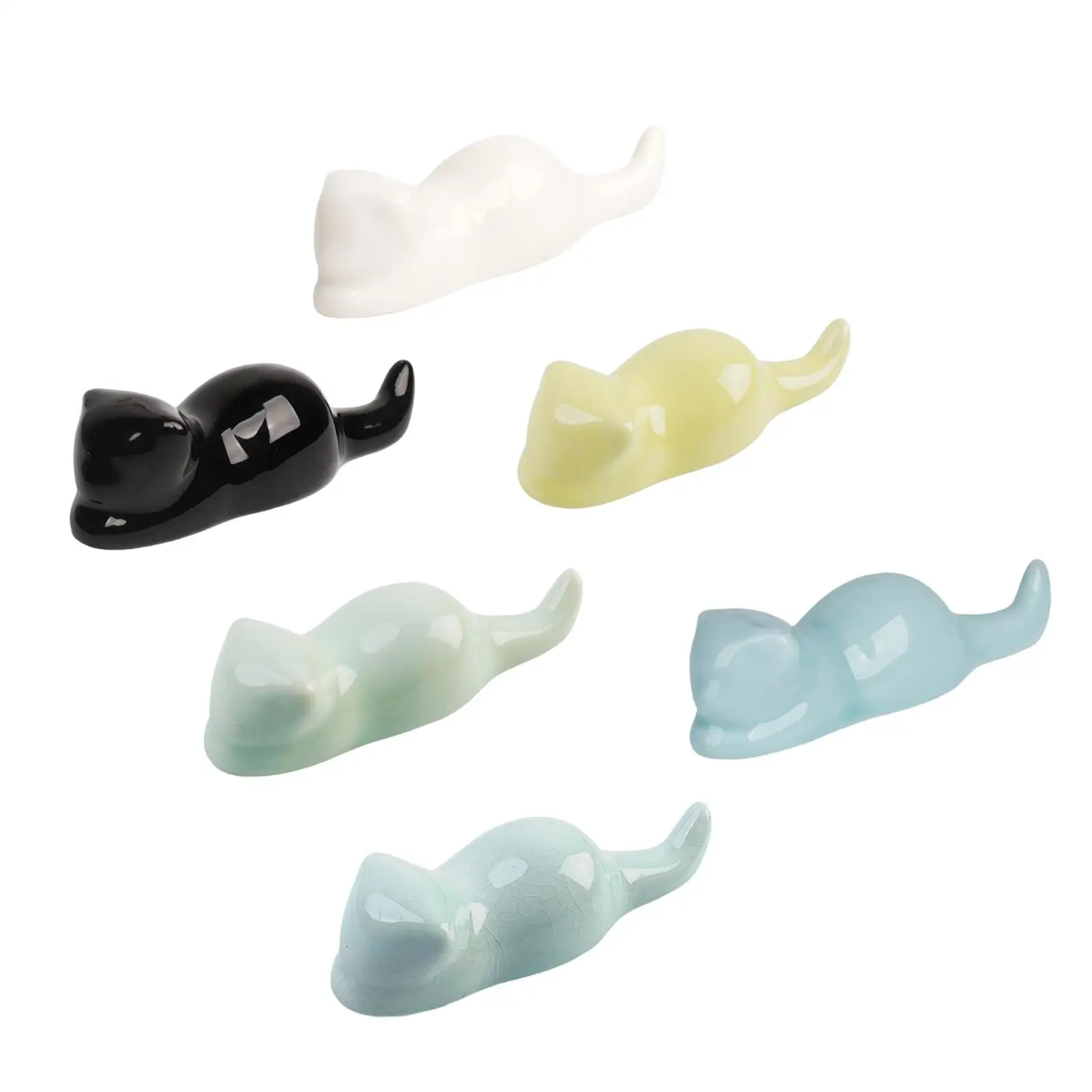 

Подставка для кистей (6 шт.), держатель для ручек, органайзер для художественных принадлежностей, настольный аксессуар, креативный керамический держатель для каллиграфических кистей