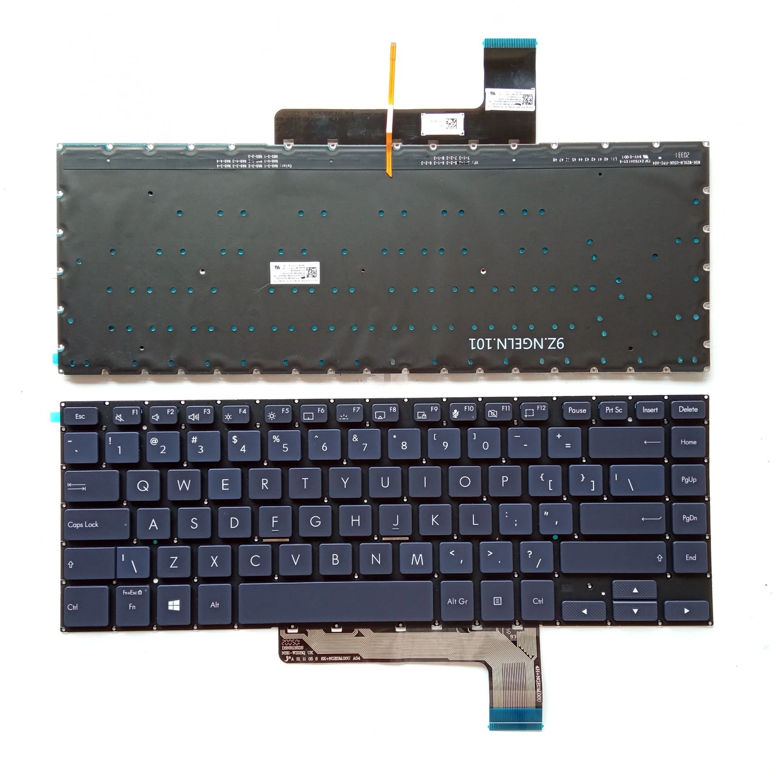 New For Asus ProArt StudioBook Pro 17 W700G1T W700G2T W700G3T W700GV US Keyboard Blacklit Blue