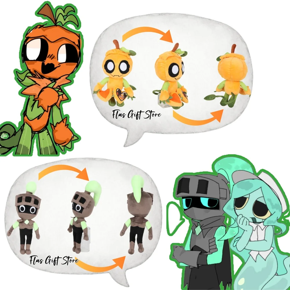 Dandy's World القطيفة Goob Pebble Dandys World Plushie لعبة الرعب لينة محشوة لطيف وسادة دمية لعبة للأطفال هدايا