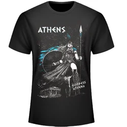 Fashion Design Ancient Greek Goddess Athena Image Men's T-Shirt. Summer Cotton Short Sleeve O-Neck Unisex T Shirt New S-3XL