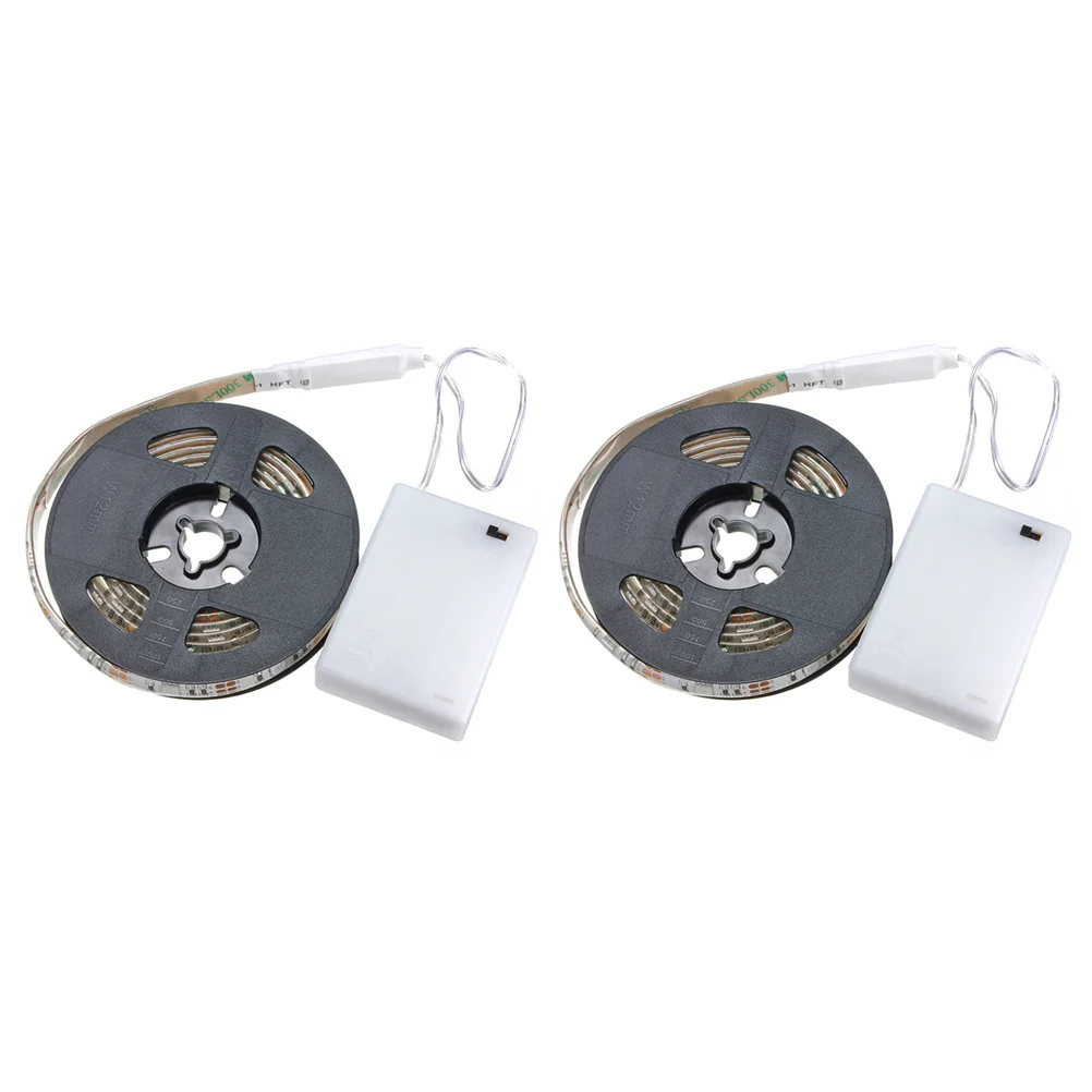 2 Rolls LED Rope Light Flexible Colorful Waterproof String Lights Party Decoration Energy Saving Computer Desk Bookshelf