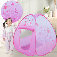 Children's Tent Portable Foldable Folding Play Tent Baby Play House Large Girls Princess Prince Castle Outdoor Toy Kid Boy Gift