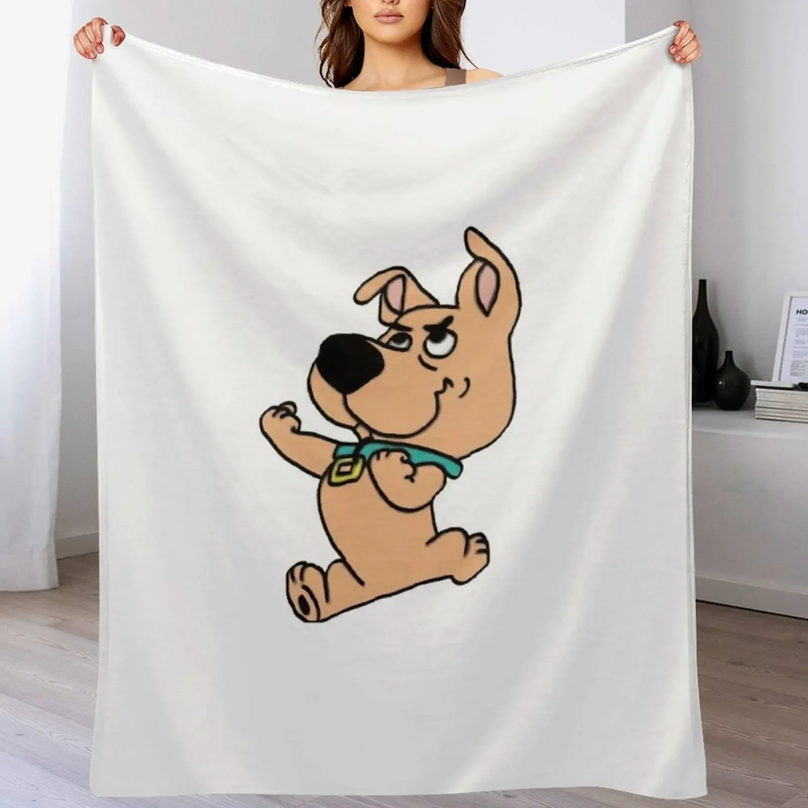 scrappy doo fists outlined Throw Blanket Baby for winter Blankets