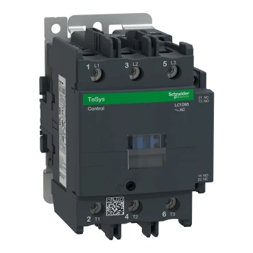 LC1D95V7 Contactor, TeSys Deca, 3P(3NO), AC-3/AC-3e, =440V, 95A, 400V AC 50/60Hz coil