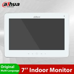 Dahua-videoportero con VTH2621GW-WP, dispositivo Original, multilenguaje, VTH2621GW-P, H.265, wifi, PoE, 7 pulgadas, TFT, táctil, IP, Monitor interior