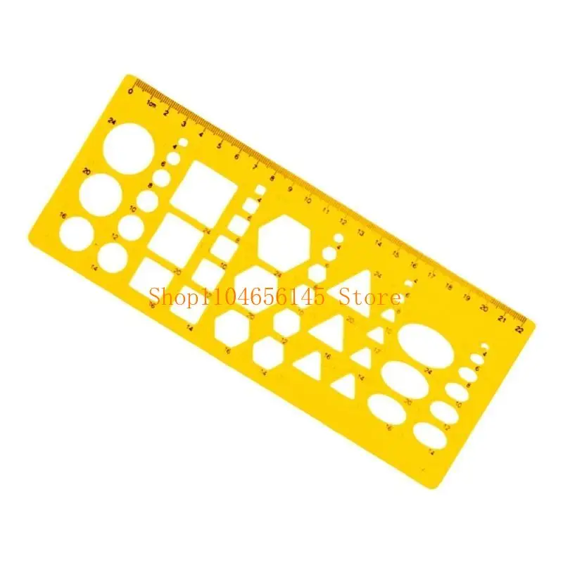 5asd قالب رسم دائرة استنسل هندسي مسطرة قوالب قياس واضحة لرسم هندسة البناء