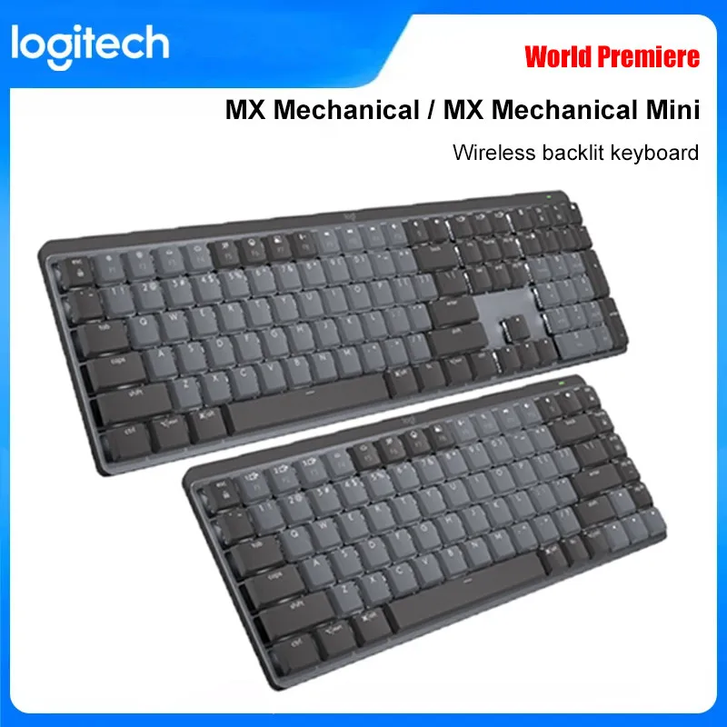 

Logitech Master MX Mechanical Wireless Illuminated Keyboard Bluetooth USB Backlit Office Keyboard for Laptop PC