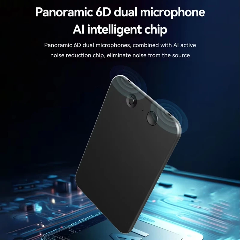 Grabadora de voz Dispositivo de traducción de idiomas Grabadora de voz alimentada por IA 58 idiomas 64 GB