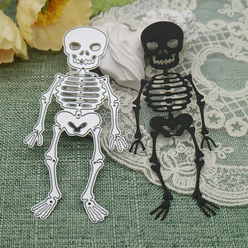 Halloween Skeleton Knife Mold DIY Greeting Card Punch Stencil Scrapbooking Embossing Template Handicrafts Metal Cutting Dies