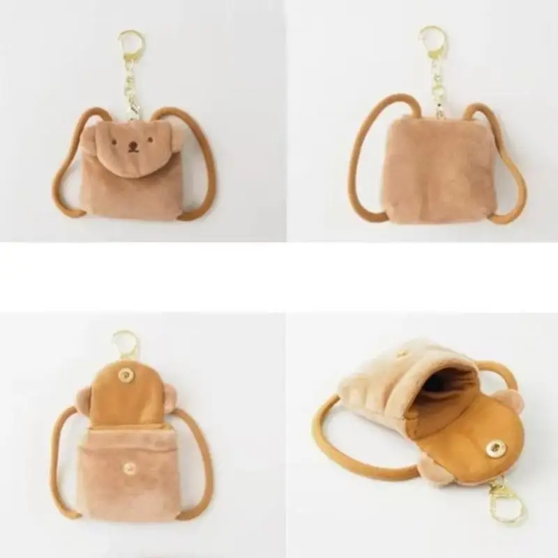 Nueva cartera Miffy japonesa Kawaii de dibujos animados de felpa Miffy mochila en forma de pequeño colgante bolsa para auriculares llavero bolsa de almacenamiento de joyería