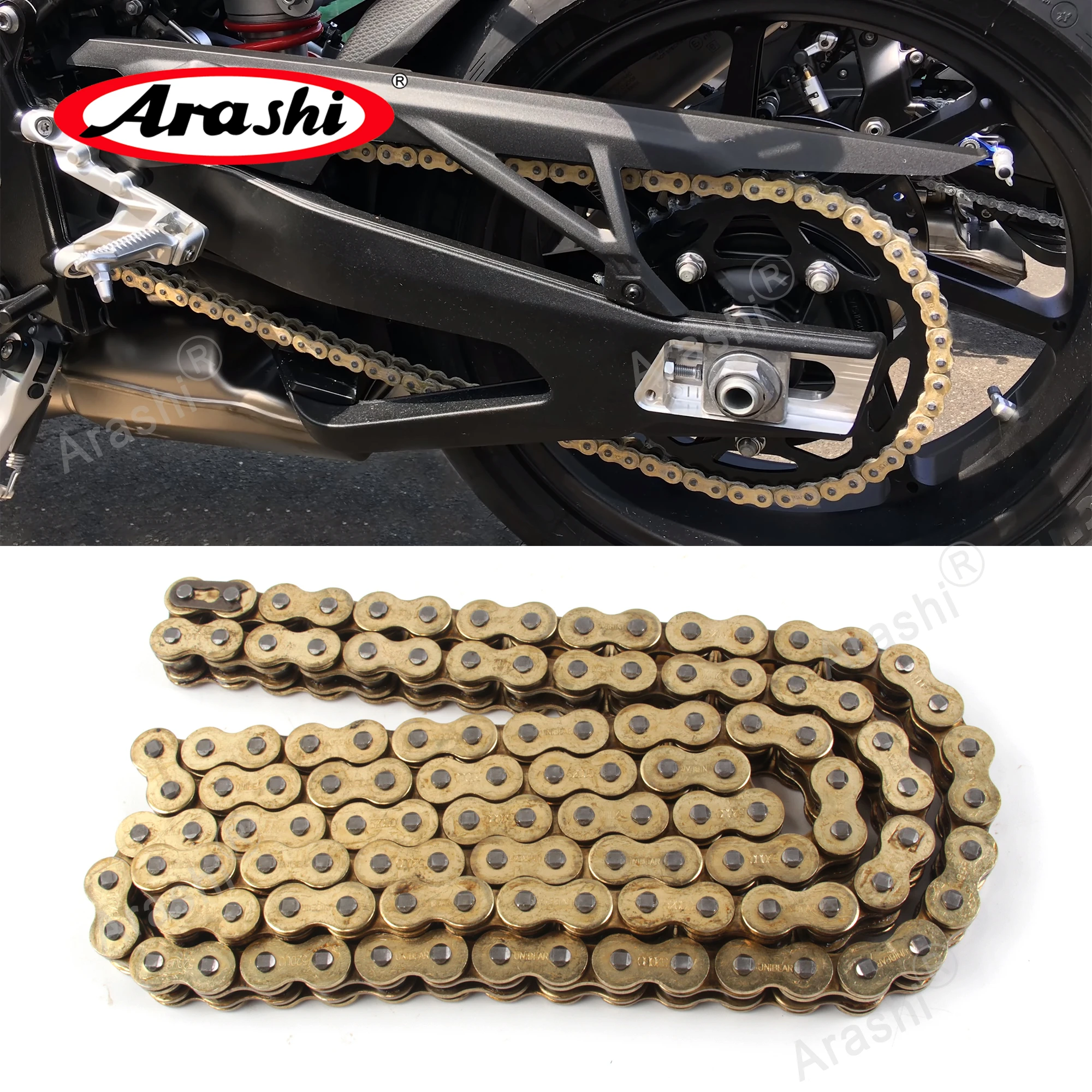 Arashi Kit and Chain For HONDA CBR1000RR 2004 - 2007 530 Pitch O-Ring Chain Swingarm Extension Kit Heavy-Duty Connecting Link