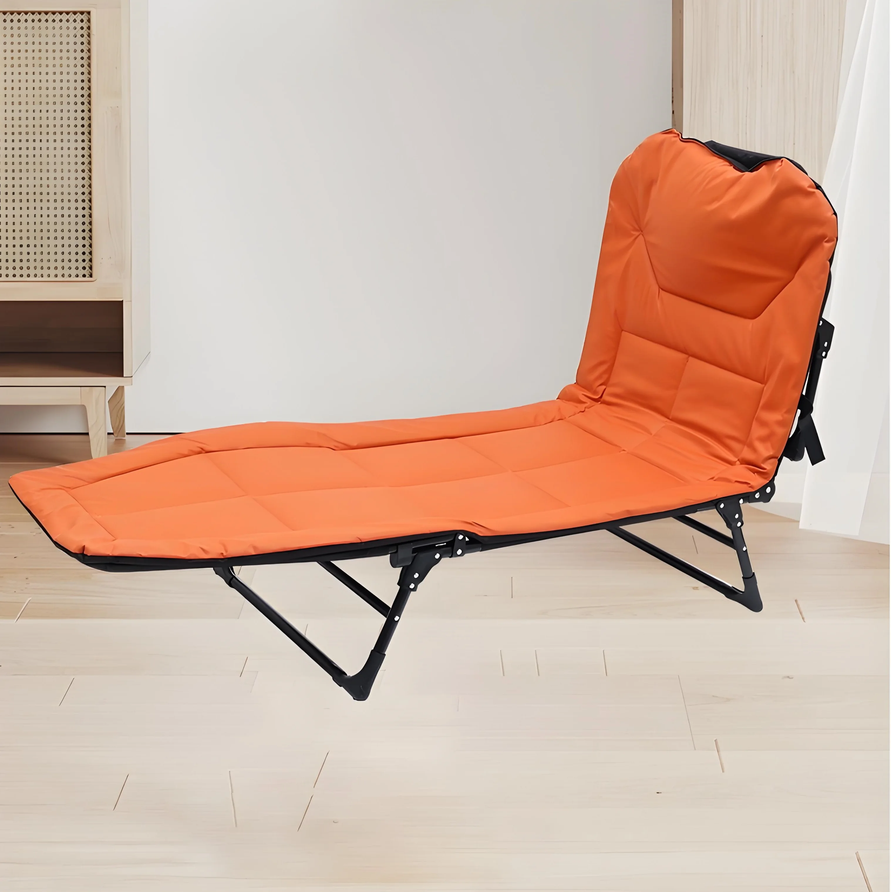 

Adjustable American Folding Bed, Office Nap Lounge Chair, Home Portable Companion Nap Bed