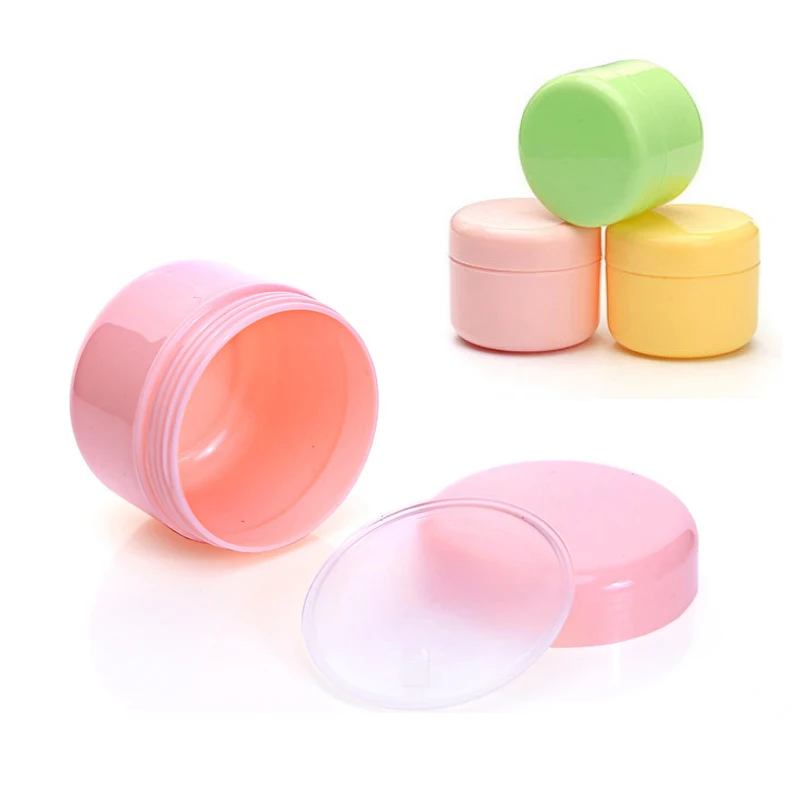4/8PCS 20g Empty Makeup Jar Pot Refillable Sample Bottles Travel Face Cream Lotion Cosmetic Container White