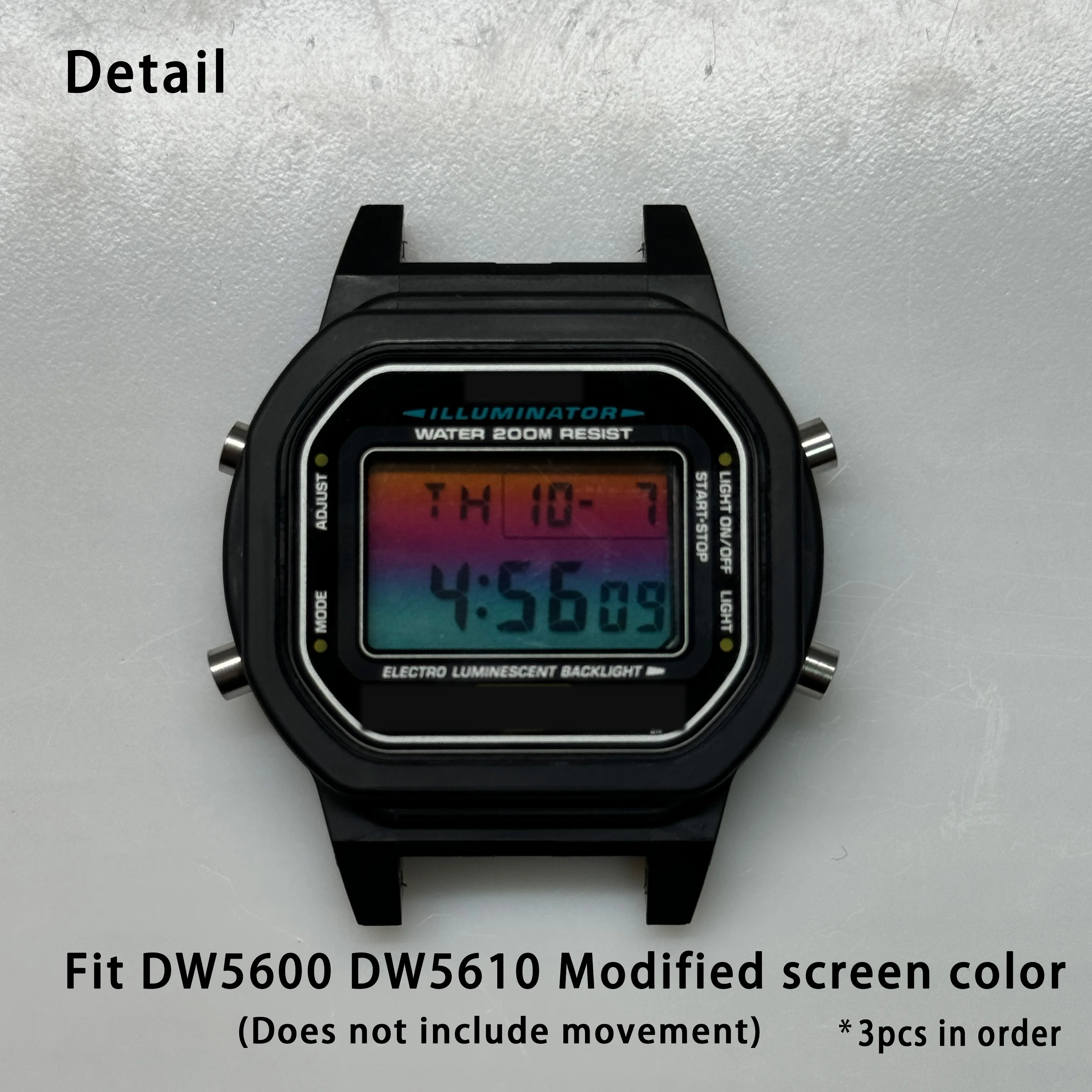 Suitable For DW5600 DW5610 B5000 DIY screen modification color film high-quality dial set watch modification accessories