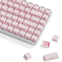 XVX Crystal Jelly Ronde Keycap Zijbedrukte Keycaps Doorschijnend Double Shot OEM-profiel 113 toetsen voor Cherry MX 61 68 104-toetsenbord