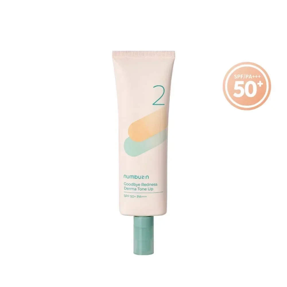 Numbuzin NO.2 Creme Derma Tone Up para Redução de Vermelhidão 50ml SPF50+PA+++ Calmante Reparador Hidratante Cosméticos Coreanos