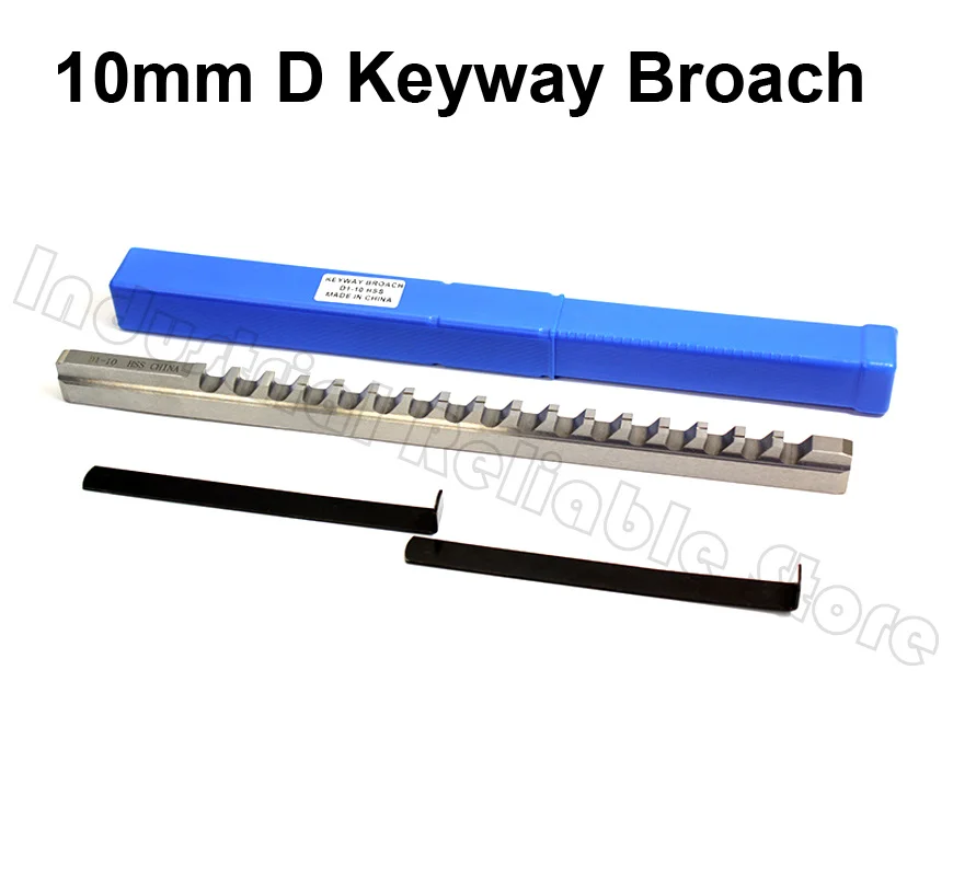 10mm 12mm 14mm D Push-Type Keyway Broach with Shim Metric Size High Speed Steel for CNC Cutting Metalworking Tool