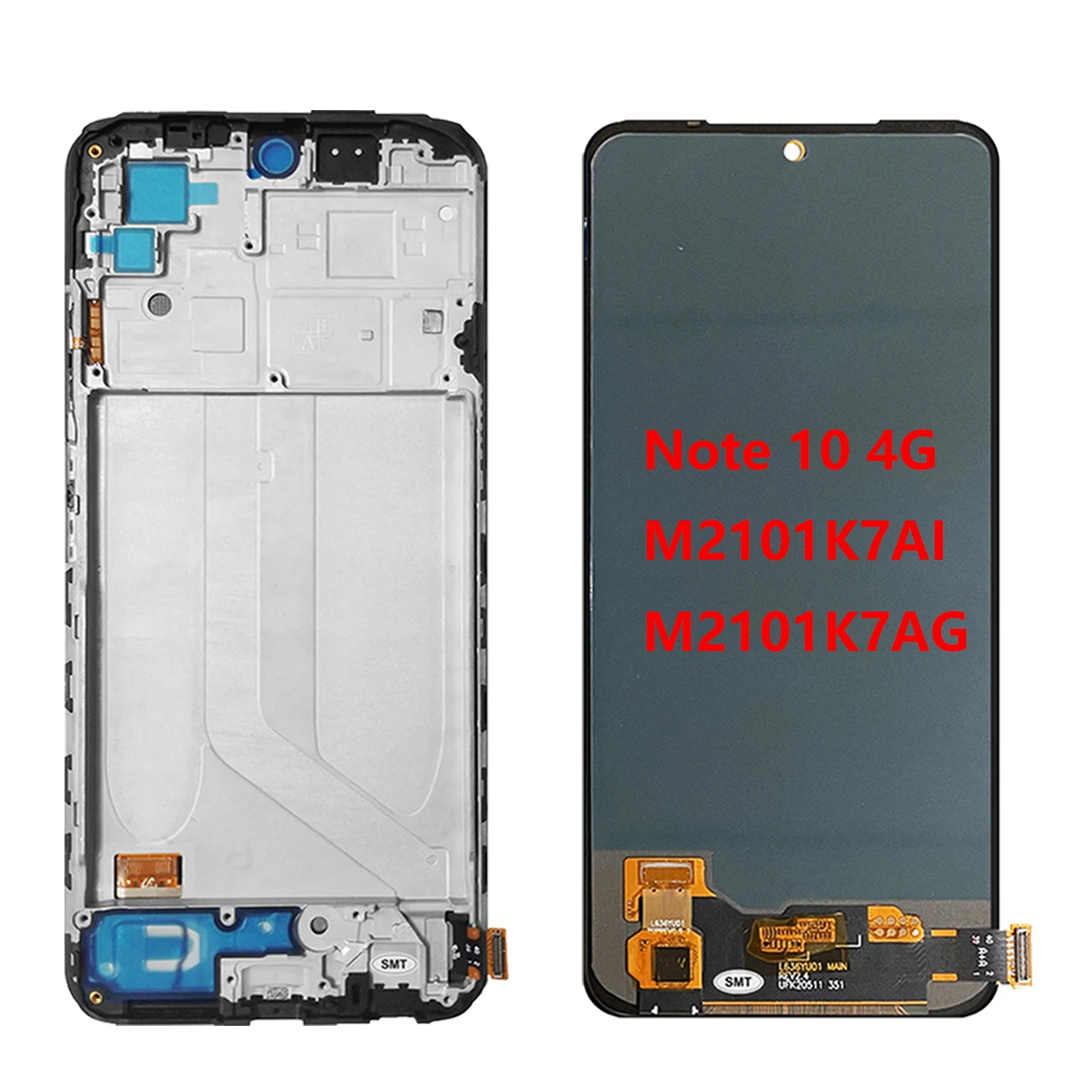 5Pcs/Lot LCD For Redmi Note 10 4G LCD Display M2101K7AI Screen Digitizer For M3 Pro M2103K19 Redmi Note 10 5G LCD POCO