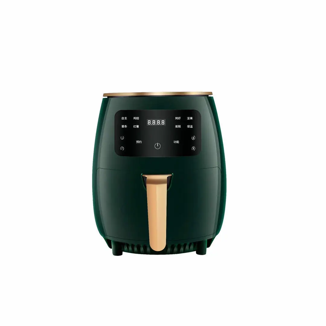 Freidora de aire multifunción de 4,5 l, 1350w, 220v, sin aceite, para cocina saludable, Lcd táctil inteligente, para Pizza, patatas fritas/