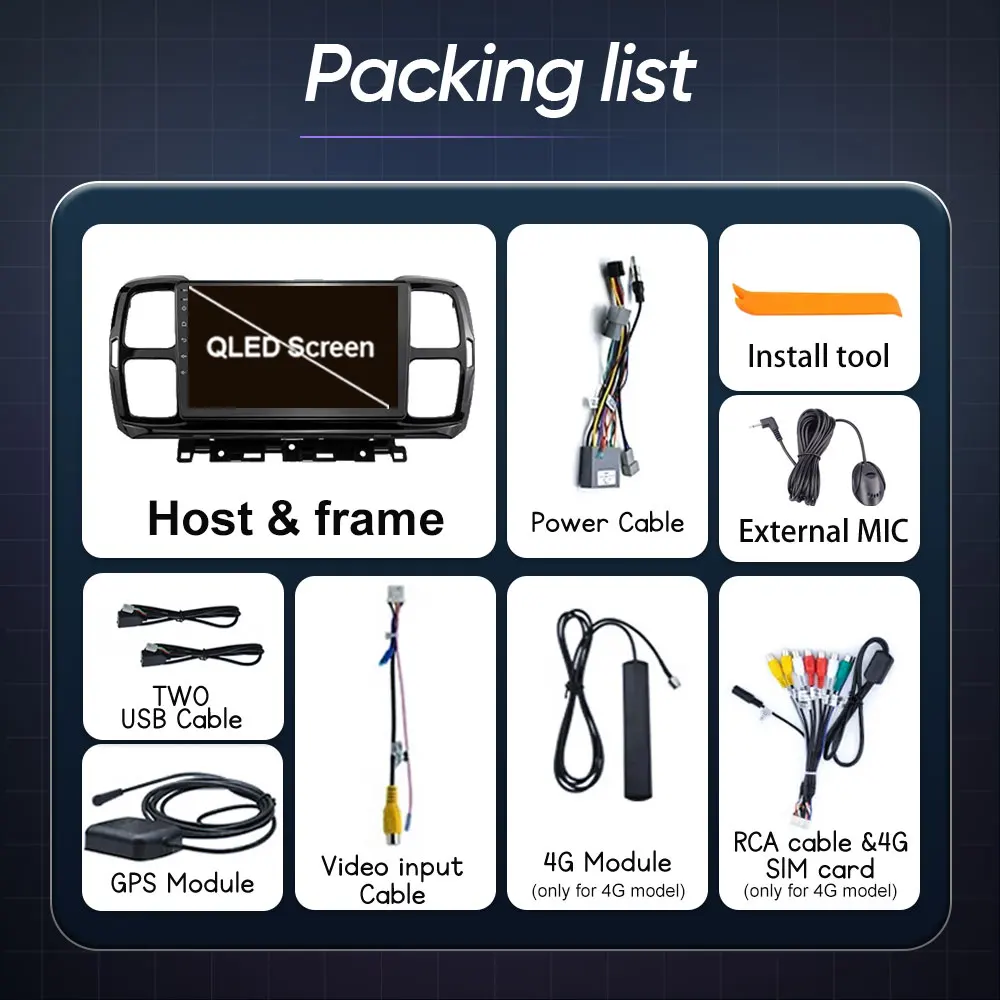 أندرويد 15 أوتو لسيتروين C5 5 Aircross 2017 - 2021 Autoradio Autoradio Lettore فيديو متعدد الاتجاهات الملاحة IPS 5G WIFI 4G #6