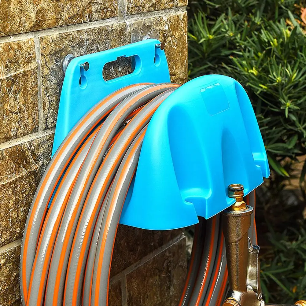 1pcs Wall Mounted Garden Irrigation Hose Pipe Hanger Plastic Rack Tap Watering Hose Organizer Storage Holder Pipe Winding Frame image 3