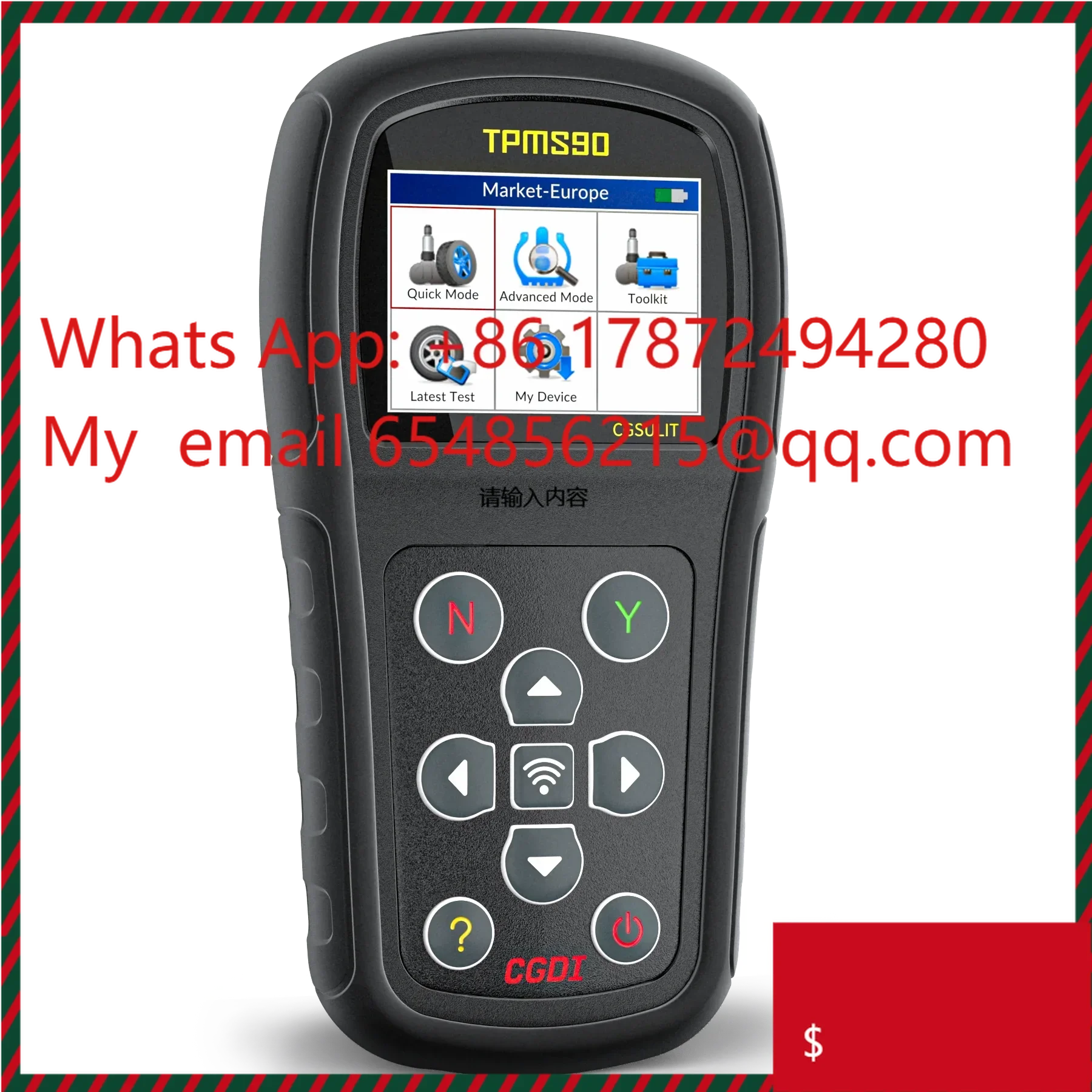 ul Battery Automotive Auto Sensors Car Universal TPMS 90 Sensor O B D Clone CANFD Programmer Tool Powe
