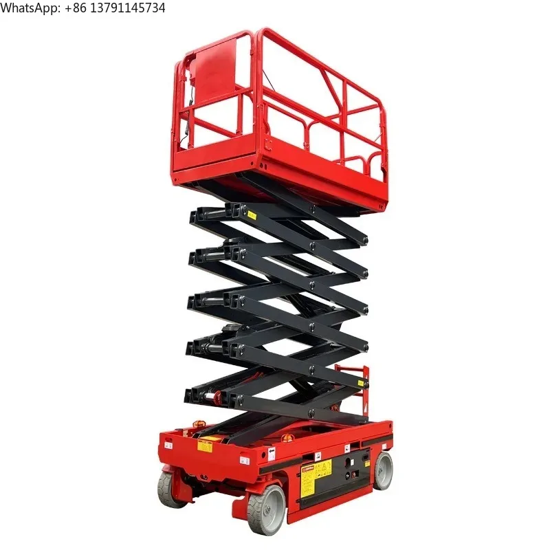 Customized Hydraulic Scissor Lift Manlifter 500kg 8m 10m 12m Height For Indoor Outdoor Maintenance