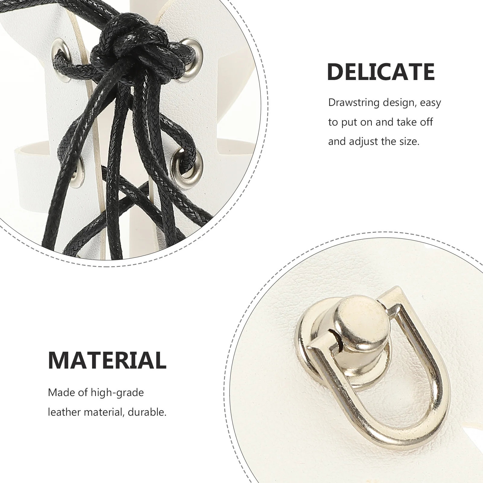 ปลอกแขนปรับได้ 2 ชิ้น สำหรับคอสเพลย์ ชุดพังก์ อุปกรณ์เสริมชุดยุคกลาง ป้องกันข้อมือ