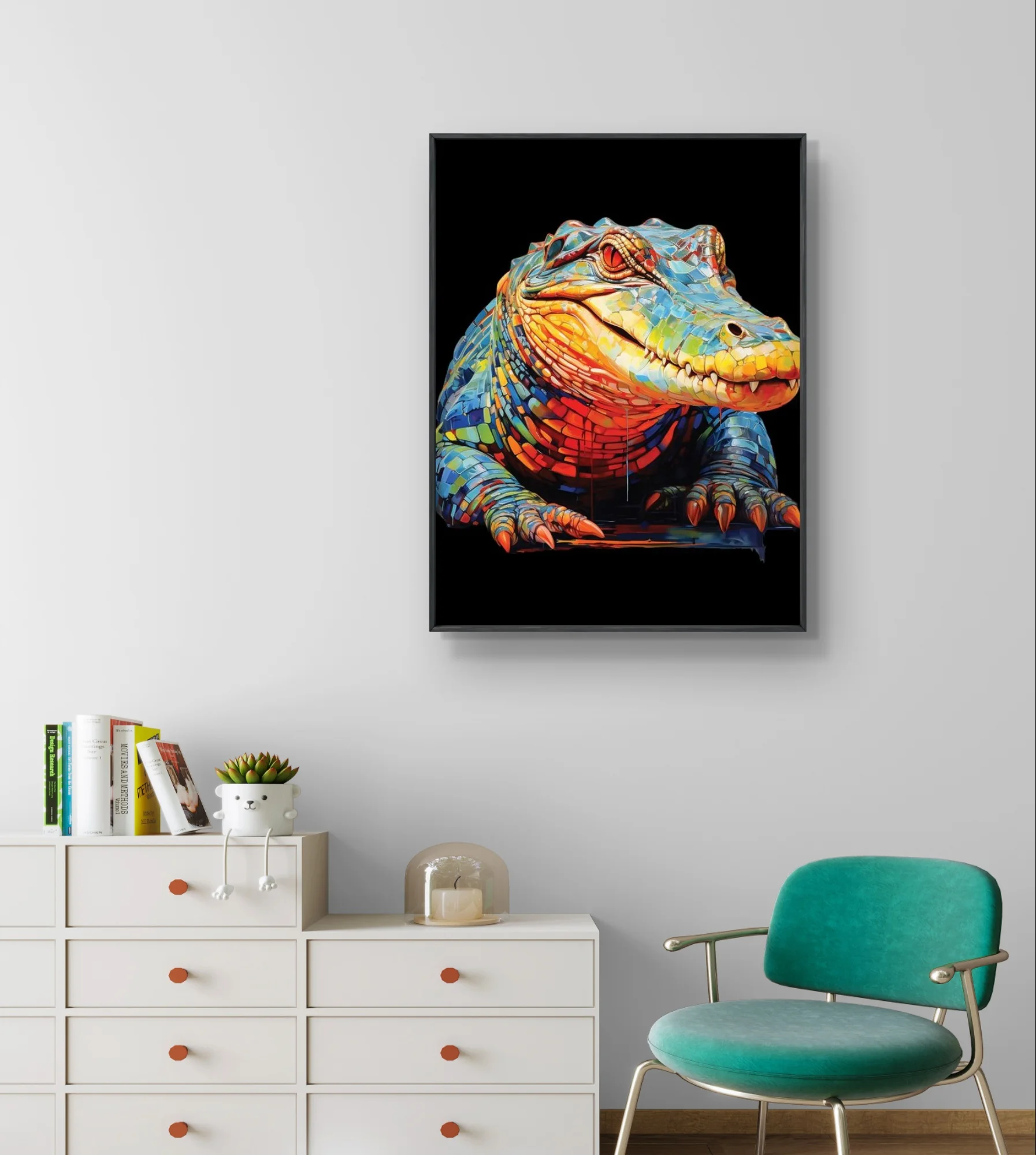 Crocodile 5D Diamond Painting Amphibian Animal Picture Diy Diamond Embroidery Cross Stitch Handmade Gift Home Wall Art Decor