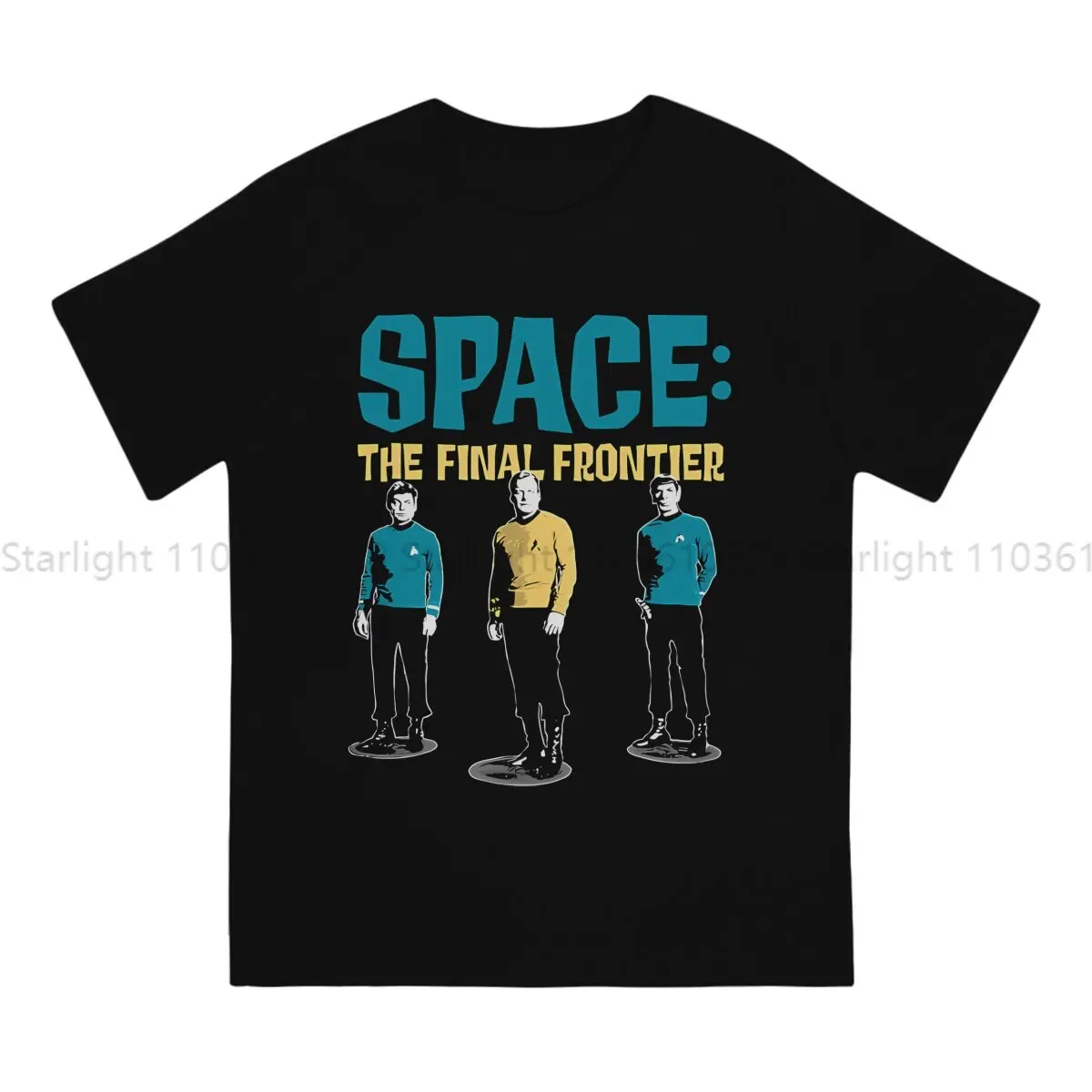 Space The Final Frontier TShirt For Male Starr Trrekk Clothing Style T Shirt Soft