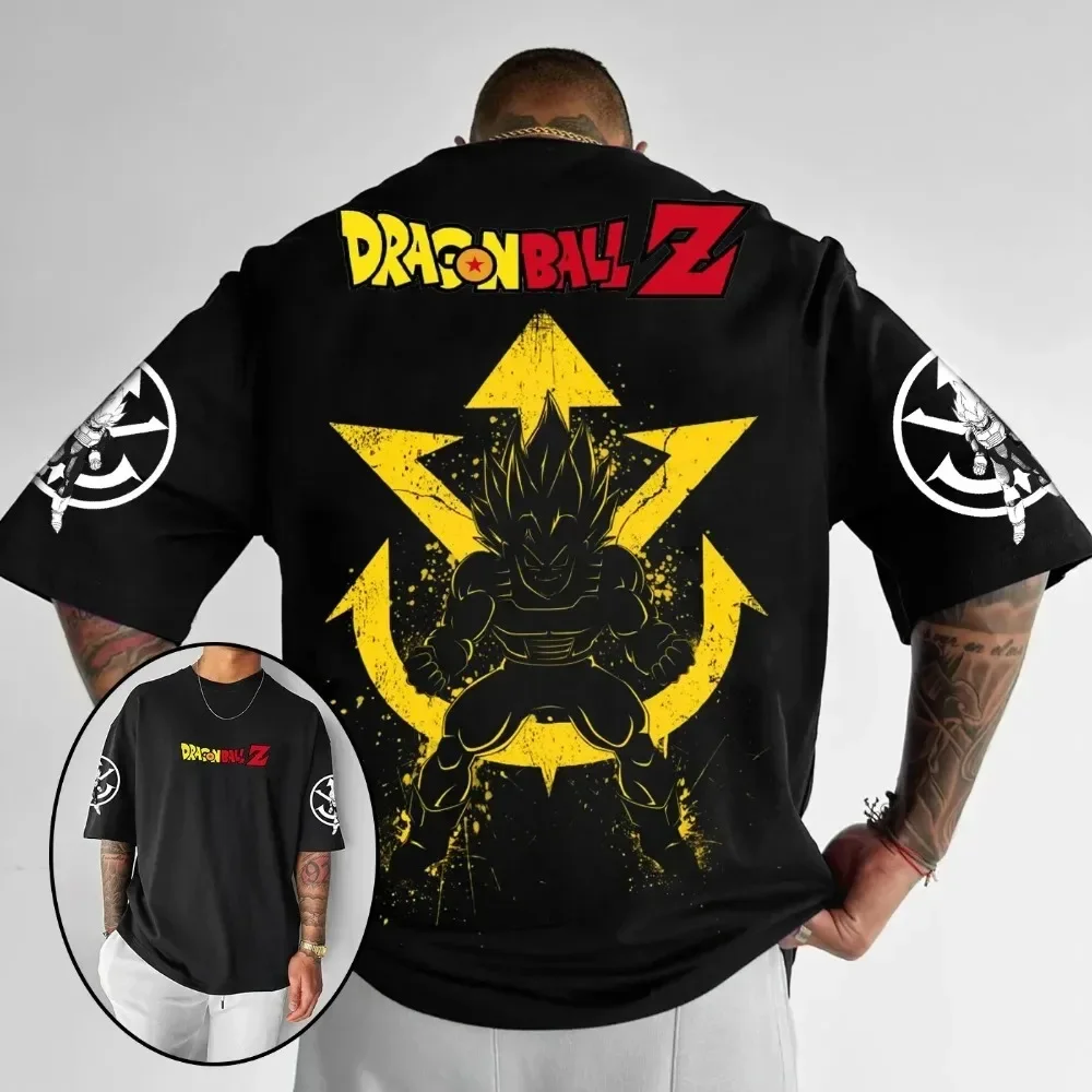 

Dragon Ball 2026 Vegeta Printed Loose Fit Kids T-shirt Casual Vintage Harajuku Style Summer Sports Fitness Top 100% Cotton